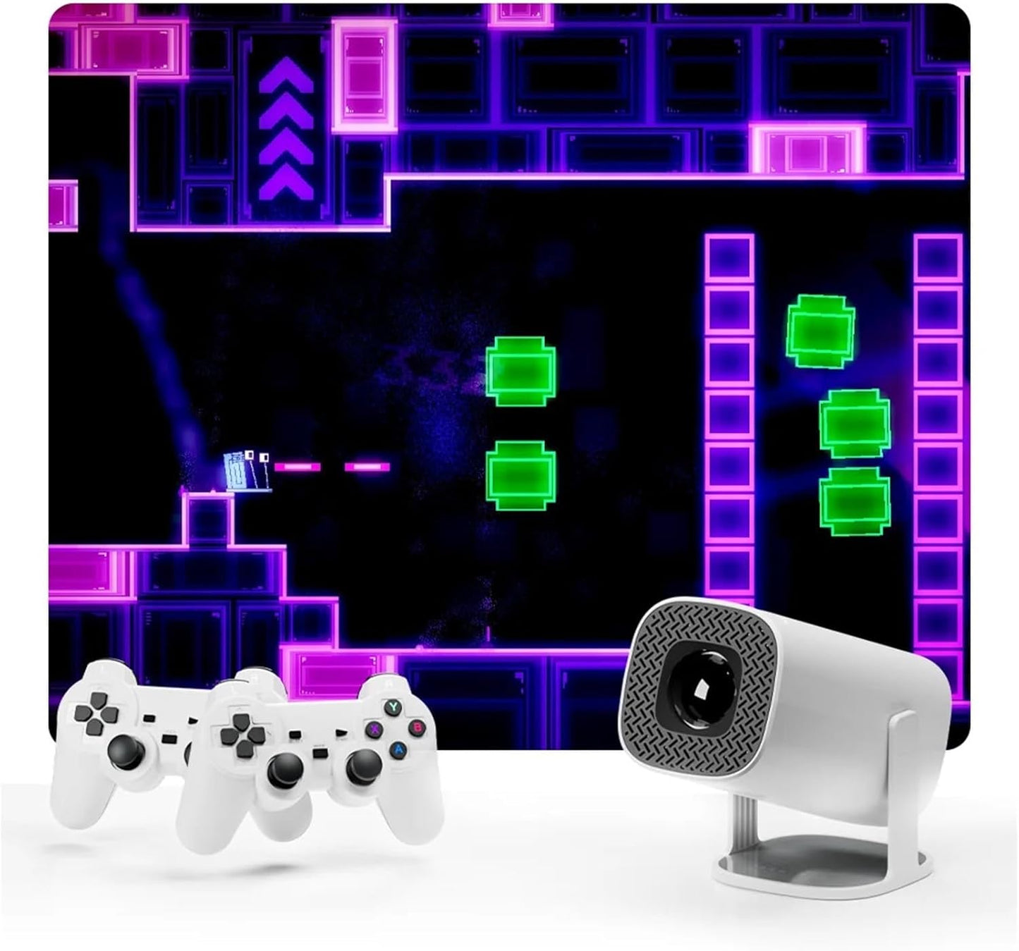 Proyector HD con videojuegos + 2 Mandos