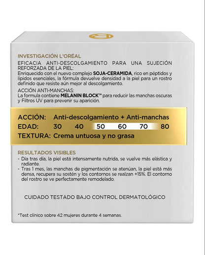 Crema de Día Age Perfect L'Oréal - Reafirmante y Reductora de Manchas 50ml