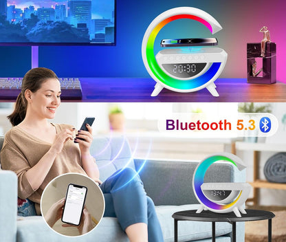 Altavoz Bluetooth G 3 en 1 + Cargador inalámbrico + Lámpara Led