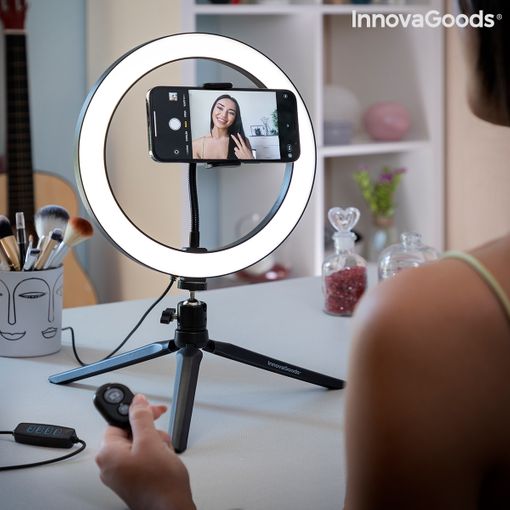 Aro de Luz Selfie con Trípode y Mando Youaro InnovaGoods