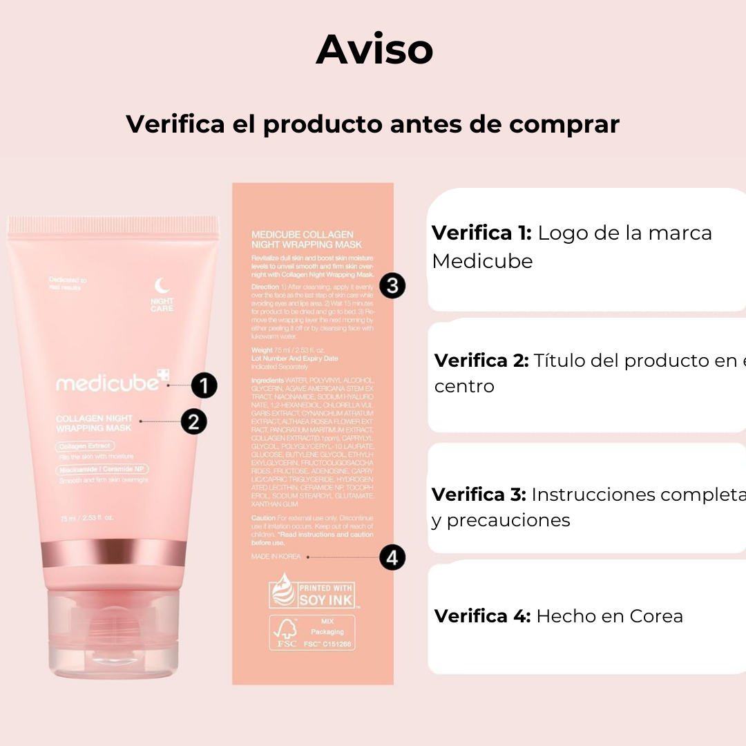 HOYGI Mascarilla facial de colágeno