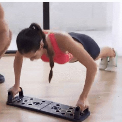 Tabla de Flexiones Push-Up con Bandas de Resistencia y Guía de Ejercicios Pulsher InnovaGoods