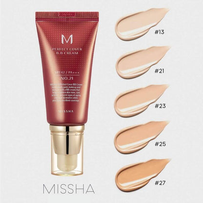 MISSHA M PERFECT COVER BB CREAM  N23 NATURAL BEIGE 20 ML