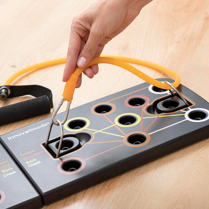 Tabla de Flexiones Push-Up con Bandas de Resistencia y Guía de Ejercicios Pulsher InnovaGoods